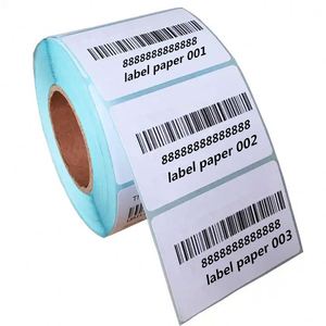 Wholesale Adhesive Direct Thermal Barcode Labels UPC 50*30 White Shipping Barcode Label - Product Image 5