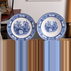 luxury Palace Flat <b>Plate</b> Deep <b>Plate</b> Disc Fish <b>Plate</b> Rice Bowl Coffee Cup Teapot <b>Large</b> Soup Pot High-end Tableware - Product Image 2