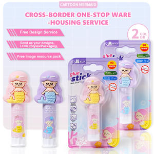 دمية حورية البحر الرائجة عبر الحدود، غراء صلب للأطفال، متوفر بشعار مخصص - Product Image 2