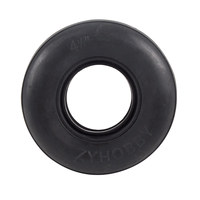 Pneu de rechange pour avion RC de 4,5 pouces, ZYHOBBY, roue en caoutchouc de 51 mm de diamètre intérieur avec rainures longitudinales pour gros avions