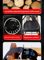 Máquina de Remo de Agua de Madera Sólida y Duradera, Diseño Silencioso con Resistencia Líquida para Entrenamiento Aeróbico, de Fuerza y Resistencia en Casa