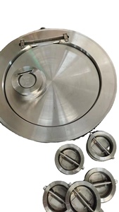 Installation horizontale et verticale CF8 H74W DN40-DN300 DIN PN16 <span class=keywords><strong>plaquette</strong></span> <span class=keywords><strong>disque</strong></span> unique plaque circulaire clapet anti-retour à feuilles minces - Product Image 2