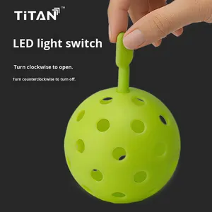 Orbia Sports Großhandel USAPA Approved PP 40-Loch-LED-Pickleball-Bälle für den Außenbereich 74-mm-Unterhaltung für Erwachsene - Product Image 4