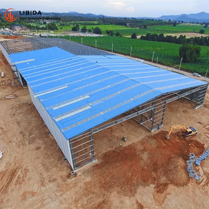 Prefabrik çelik yapı ambar depolama tasarım büyük açıklıklı Metal çerçeve yapı - Product Image 4