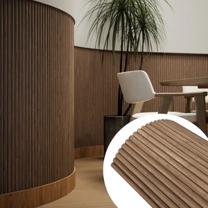 3d טבור לוחות סופר גמיש mdf לבן אלון/עץ אגוז שחור עץ קיר - Product Image 1