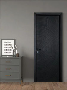 Luxueux Design en bois massif Chêne Noyer Entrée avant en bois massif Hôtel villa Entrée principale Intérieur moderne Portes pivotantes en bois - Product Image 2