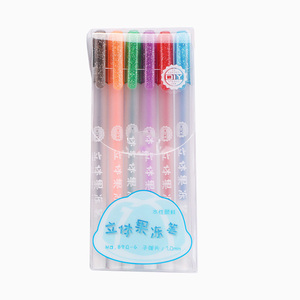 Stylo surligneur 3D effet gelée pour ongles, stylo gel fluorescent DIY pour peinture sur verre, plastique, céramique, écriture et dessin - Product Image 1