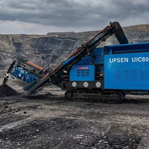 Concasseur mobile à impact UPSEN UIC80 transportable en conteneur 50-80t/h, compact sur chenilles, avec moteur PLC et roulement pour <span class=keywords><strong>calcaire</strong></span> - Product Image 1