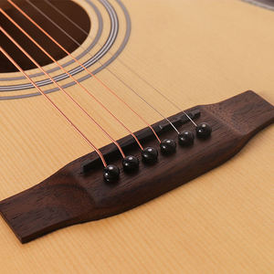 Siyah Gitar <span class=keywords><strong>40</strong></span> 41 İnç Cutaway, Ladin Gövdeli, Ahşap Arka ve Yanlar, Maun Saplı, Gül Ağacı Klavyeli, 6 Telli, Manyetik Yok - Product Image 3
