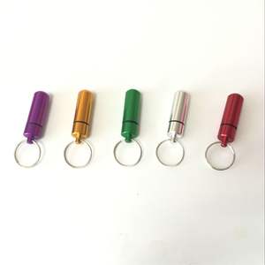 Bouteille à pilules créative en alliage d'aluminium, Mini boîte de rangement étanche et portable pour voyage, outils de survie en plein air, couleur aléatoire - Product Image 4