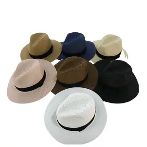 뜨거운 새로운 패션 도매 야외 썬 스크린 비치 모자 여름 밀짚 여성 밀짚 모자 맞춤 모자