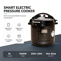 Autocuiseur Électrique en Acier Inoxydable à Écran LED, Contrôle Numérique 6-en-1 avec Menus Colorés, Modèle Allemand pour la Maison - Grande Vente