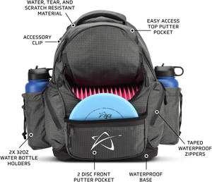 Échantillon gratuit Avec votre logo, créez un sac à dos de golf à disque junior personnalisé/multi-usages/extérieur avec grande capacité - Product Image 3