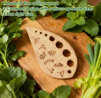 Séparateur de légumes en bois en forme de feuille, gadget de cuisine unique et amusant, idéal pour la cuisine - Vente chaude