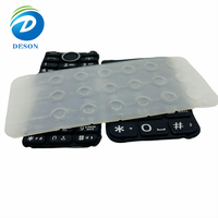 Deson Clavier à membrane à bouton-poussoir en caoutchouc de silicone avec clavier de circuit de sortie PET
