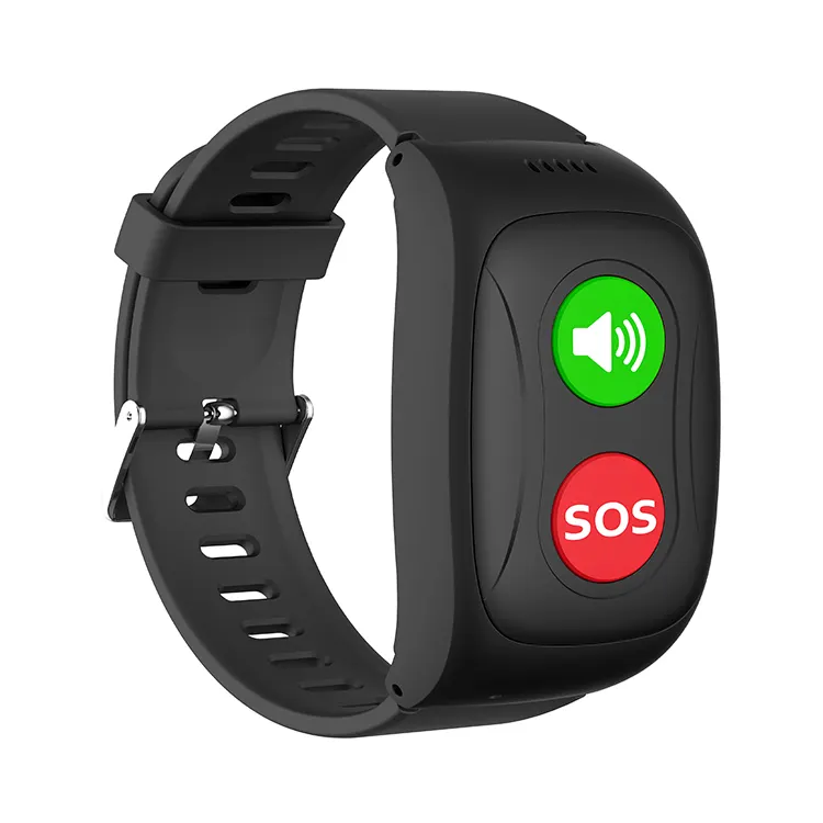 Ultra simple design only two big button elderly 2g smartwatch band GPS tracker GPS/LBS positioning band smart watch for elder