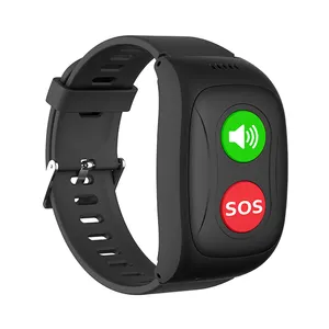 Ultra simple design only two big button elderly 2g smartwatch band GPS tracker GPS/LBS positioning band smart watch for elder