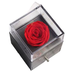 <span class=keywords><strong>La</strong></span> <span class=keywords><strong>Belle</strong></span> <span class=keywords><strong>et</strong></span> <span class=keywords><strong>la</strong></span> Bête <span class=keywords><strong>Rose</strong></span> <span class=keywords><strong>Rouge</strong></span> avec Pétales Tombés dans un Dôme de Verre Anniversaire Noël Saint Valentin Cadeau du Nouvel An Base en Bois - Product Image 2