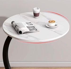 Coffee <b>Table</b> Bedside Desk for Kitchen Living Room Density Board + Metal Frame Portable Home Study Furniture Outdoor <b>Table</b> - Product Image 2