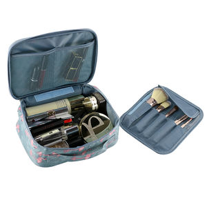 BSCI ISO Sedex FAMA Neceser de <span class=keywords><strong>Maquillaje</strong></span> de Viaje Completo con Estampado de Flamencos, Bolsa de Lona Plegable Colgante con Cremallera - Product Image 6