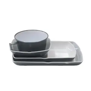Airline Two-tone ABS Plastic Salad Bowl