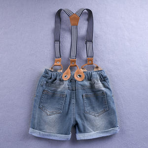 Chemisier jeans à rayures style européen et américain pour enfants, vêtements boutique pour bébés garçons, <span class=keywords><strong>1</strong></span> an - Product Image 5