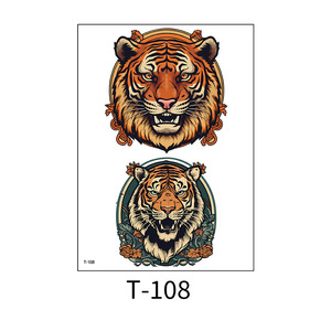 Pegatinas <span class=keywords><strong>de</strong></span> <span class=keywords><strong>tatuaje</strong></span> <span class=keywords><strong>de</strong></span> brazo <span class=keywords><strong>de</strong></span> flor <span class=keywords><strong>de</strong></span> Animal personalizadas impermeables <span class=keywords><strong>para</strong></span> hombres y mujeres tatuajes temporales <span class=keywords><strong>de</strong></span> León, dragón, Lobo, tigre coloridos Jiangmei - Product Image 5