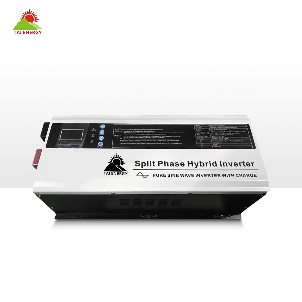 Migliore qualità 1KW Split phase inverter solare Design speciale ampiamente utilizzato onda sinusoidale ad alta potenza ibrido Inverter Sol