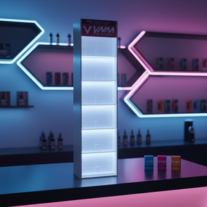 Exhibidores Acrílicos Personalizados para Bolsas de Snus, con Sistema de Empuje e Iluminación LED para Tiendas de Tabaco - Product Image 4