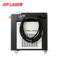 Mesin Pembersih Laser Serat Gelombang Kontinu Genggam Hanwei Head 1500W Baru dari Baja Tahan Karat dan Aluminium