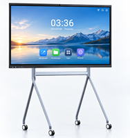 Tableau blanc interactif 4K de 86 pouces, design fin, tableau intelligent pour les conférences et l'éducation