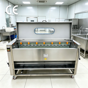 Máquina Comercial Automática Eléctrica Industrial para Limpieza, Pelado y Corte de Yuca, Cebolla y Patata, con Función de Pelador de Piel - Product Image 5
