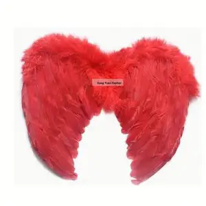 Factory Direct Sales Best Price Trade Assurance Large Red Angel Feather Wings for sale