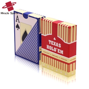 MIR Eco-Friendly Grand Caractère Pliant Texas Hold'em Poker <span class=keywords><strong>Solitaire</strong></span> Imperméable et Résistant à l'Usure Fabriqué en Plastique Durable - Product Image 1