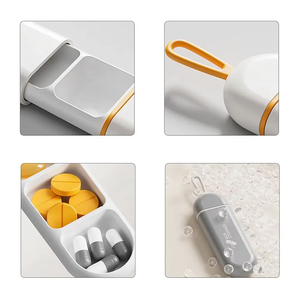 Pastillero Portátil de Moda Nórdica de 7 Días al por Mayor, Dispensador de Pastillas con 3 Compartimentos, Kit de Almacenamiento de Medicamentos - Product Image 2