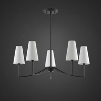 Lustre LED américain personnalisé OEM ODM avec abat-jour E12, angle de faisceau de 360°, éclairage suspendu pour la maison et le bureau
