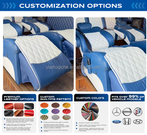 Asiento de Coche de Lujo Modificado VIP Personalizado de Alta Calidad, Color <span class=keywords><strong>Azul</strong></span>, para Autocaravanas - Product Image 3