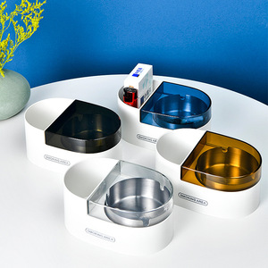 Time Machine Desktop Wall Mounted Ashtray With Lid Metal Round Smoking Area Large Size Household Use - Product Image 2