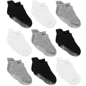 6 paires/<span class=keywords><strong>lot</strong></span> 0 à 5 ans anti-dérapant antidérapant cheville chaussettes avec poignées pour bébé enfant en bas âge enfants garçons filles toutes saisons chaussettes en coton - Product Image 1