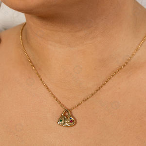 Gemnel collier <span class=keywords><strong>de</strong></span> zircon couleur coeur en argent 925 unique et exquis pour la plus belle fille - Product Image 2