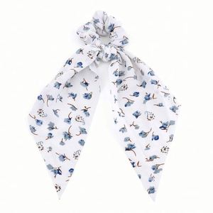 Offre Spéciale – Chouchous en Soie Satinée Douce, Couleur Unie Vintage, avec Nœud Papillon et Long Ruban pour Femmes - Product Image 1