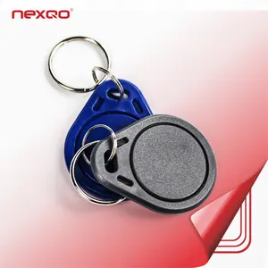 الجملة LF/HF/UHF RFID Keytag/بلاستيك/ABS/الجلود الموجودة في قاعدة المفتاح/كيرينغ