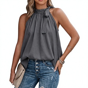 Wholesale <b>Women</b> Muscle Tank Top Relaxed Fit Cotton <b>Sleeveless</b> Gym Casual Streetwear <b>Shirt</b> Custom Logo Manufacturer - Product Image 1
