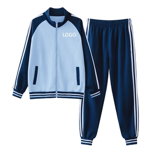 Ensemble d'uniformes d'école primaire trois pièces pour garçons et filles-Tenue de sport printemps/été Polyester/coton - Product Image 4