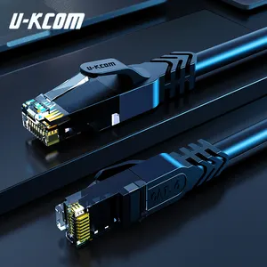 Kalıplı saplama daha az önyükleme kedi 6 ince ekransız Twisted Pair (UTP) Ethernet Patch cat6 kablosu 32awg