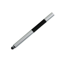 Stylet 2-en-1 élégant universel pour stylet appareil à écran tactile en caoutchouc et métal pour téléphones mobiles et tablettes Stylo à bille