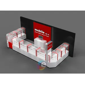 Armário personalizado de alta qualidade para feiras comerciais de celulares Mac, móveis para exibição de celulares, equipamento de celular OEM