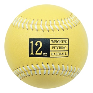 Palla da Baseball Pesata con Copertura in Pelle Spaccata da 9 Pollici per Allenamento di Lancio e Forza del Braccio per Mancini/Destri - Product Image 6