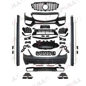 ชุดแต่งรอบคันสำหรับรถยนต์เมอร์เซเดส-เบนซ์ E-Class W213 ปี 2016-2020 เปลี่ยนเป็นสไตล์ E63 <span class=keywords><strong>AMG</strong></span> พร้อมกระจังหน้า ABS และท่อไอเสีย - Product Image 1