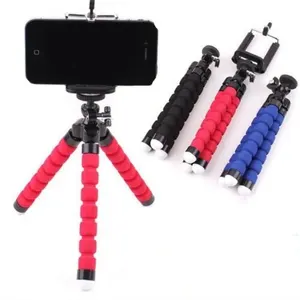 Ahtapot Tripod standı telefon tutucu klip braketi dağı ve hafif esnek kamera Selfie monopodu uzaktan kumanda